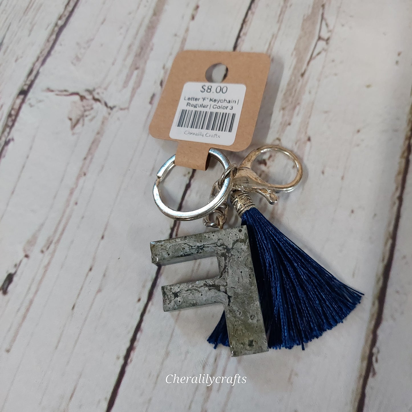 Letter 'F' Keychain