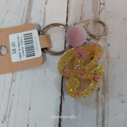Letter 'G' Keychain