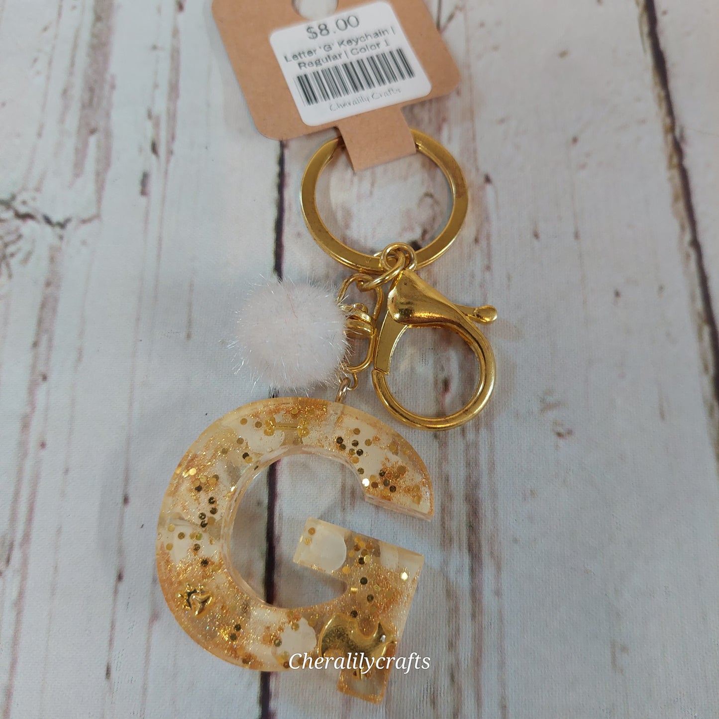 Letter 'G' Keychain