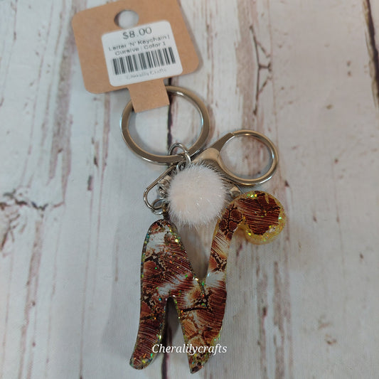 Letter 'N' Keychain