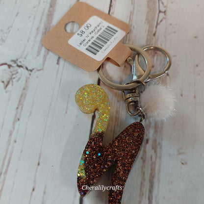 Letter 'N' Keychain
