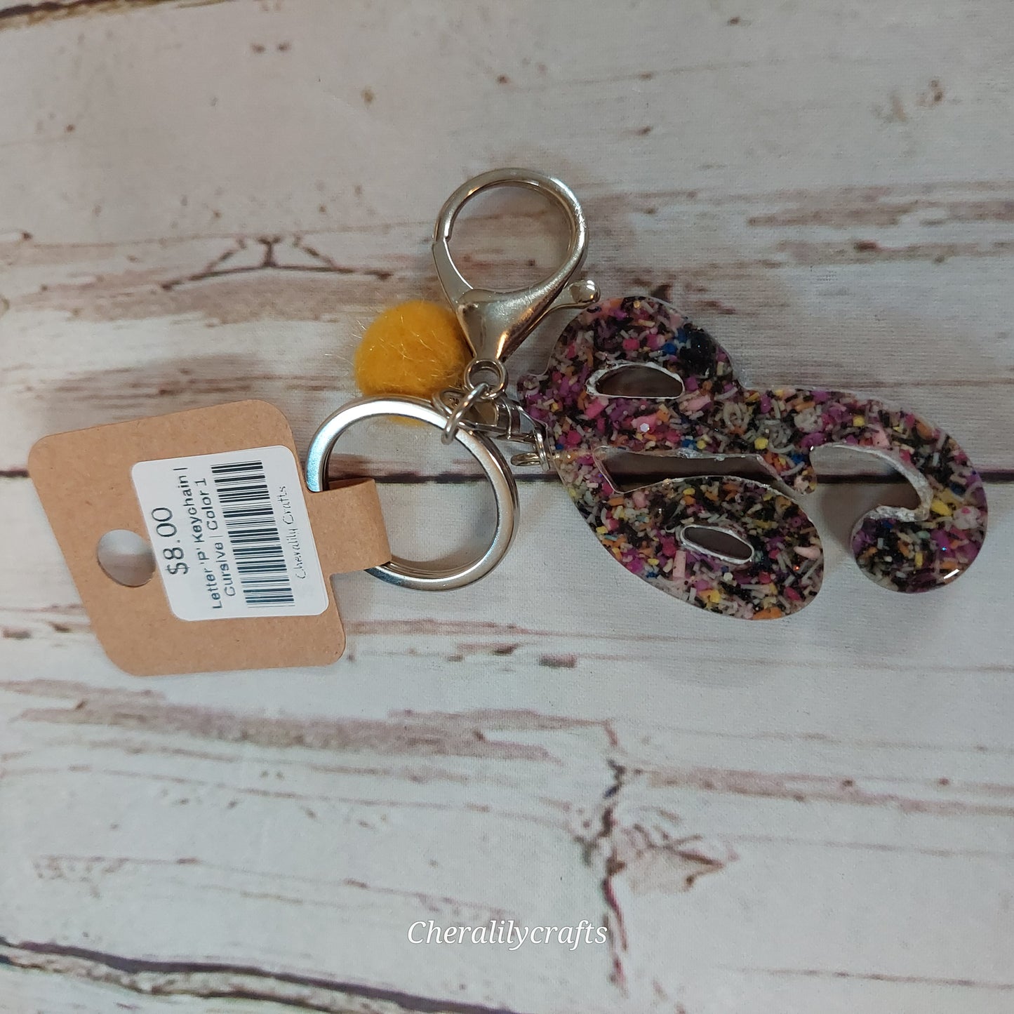Letter 'P' Keychain