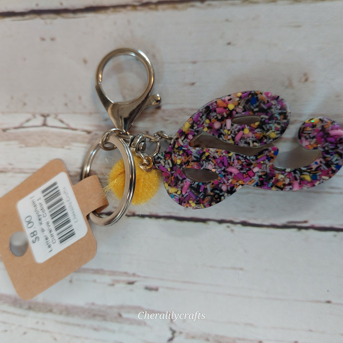 Letter 'P' Keychain