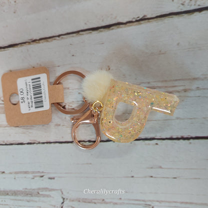 Letter 'P' Keychain