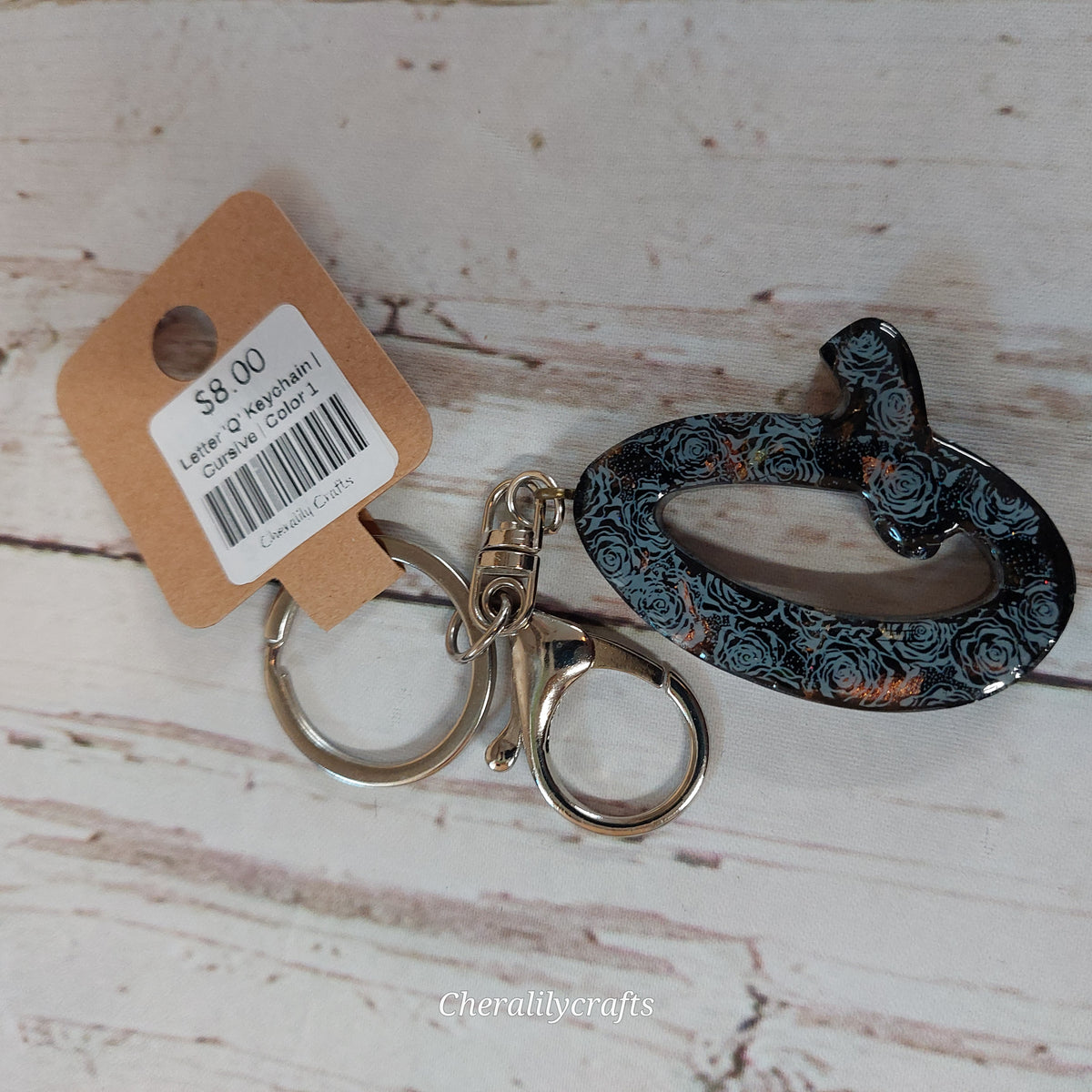 Letter 'Q' Keychain