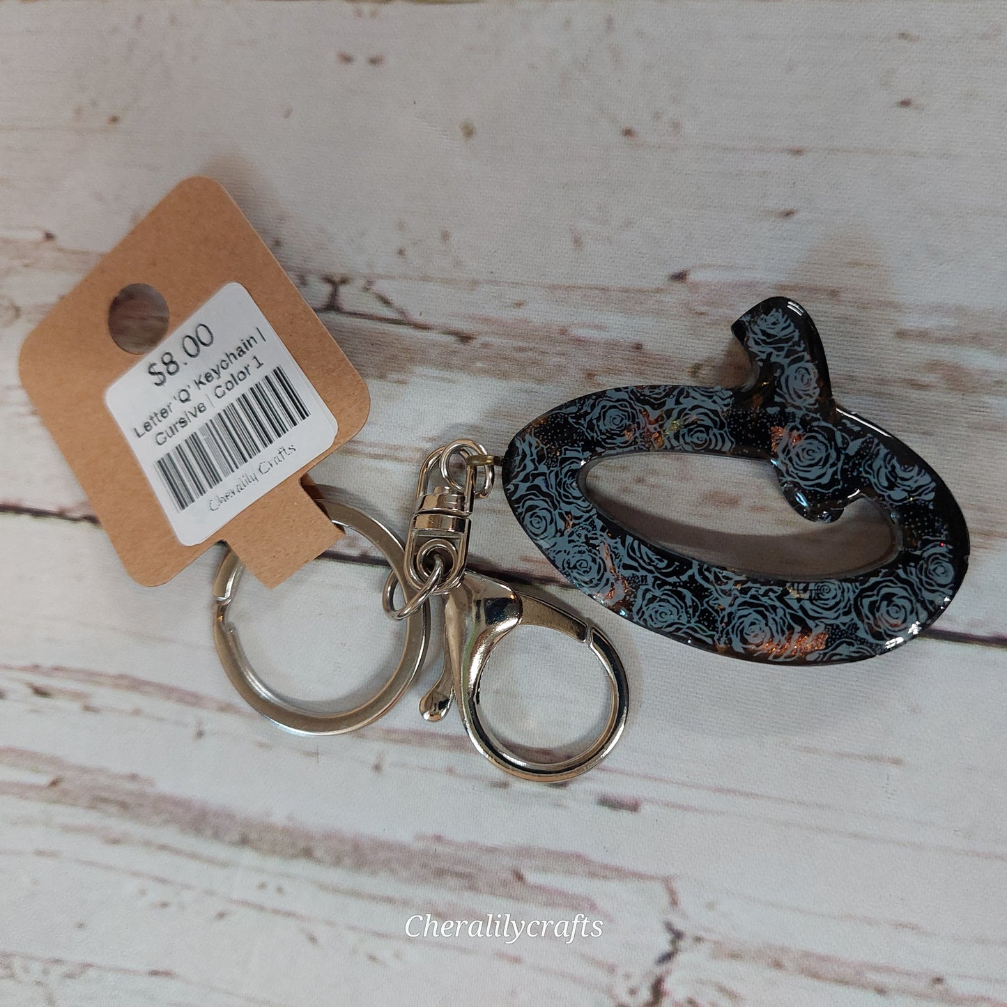 Letter 'Q' Keychain