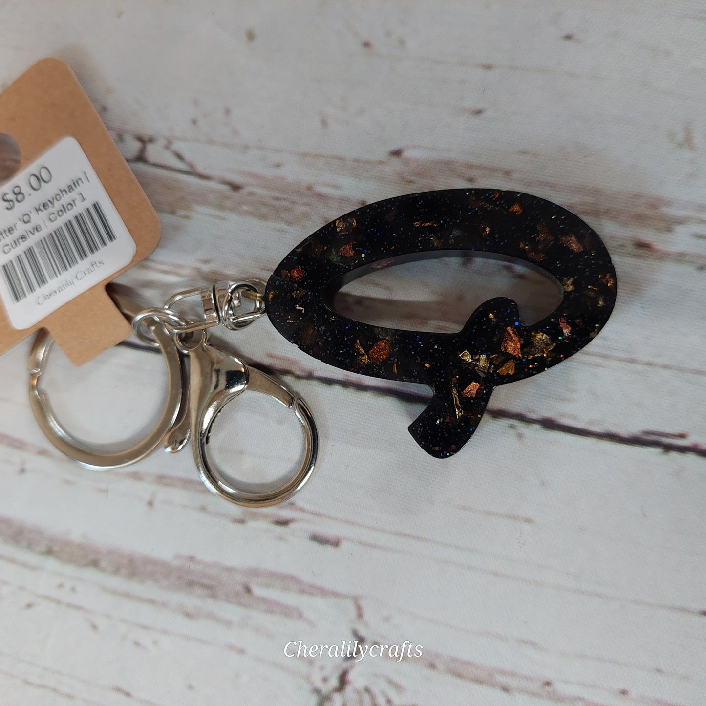 Letter 'Q' Keychain
