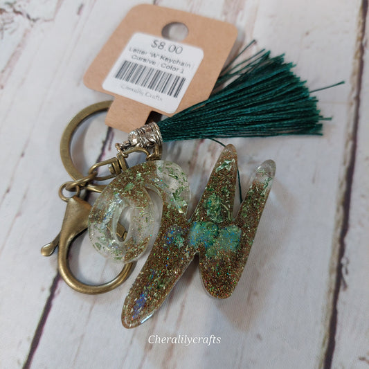Letter 'W' Keychain