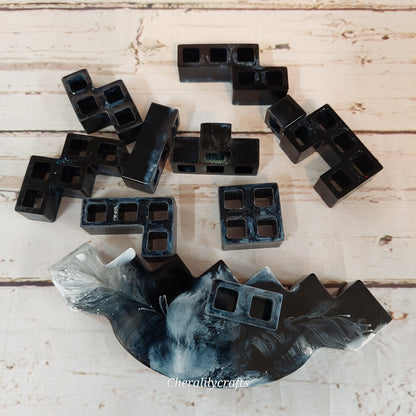 Black/White Stacking Game