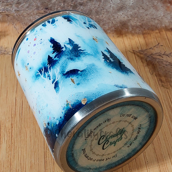 12oz Winter Trees Shorty Tumbler